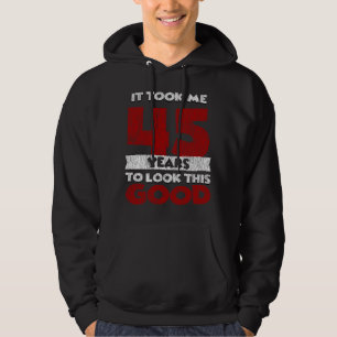 Klassiek 45 Jaar Oud Grappig 45e Verjaardag Cadeau Hoodie