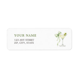 Klassiek A Tini One Baby Shower Retouradres Etiket