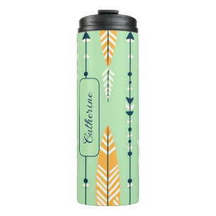 KLASSIEK AANGEPAST BOHO-PATROONONTWERP THERMOSBEKER