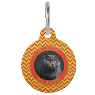 Klassiek aangepast cadeau voor katteneigenaren Che Huisdierpenning