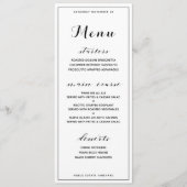 Klassiek Aanpasbaar Basis Dinermenu Menu (Voorkant)