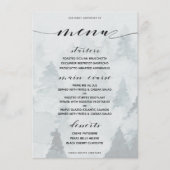 Klassiek aanpasbaar winterthema dinermenu menu (Voorkant)