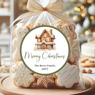 Klassiek Aardse Kerst Gebruikersnaam Label