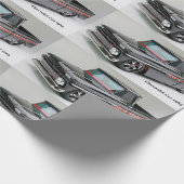 Klassiek afbeelding van auto's voor matte-wrapping cadeaupapier (Hoek)