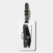 Klassiek afbeelding voor Bagagelabel met lederen r (Voorkant verticaal)