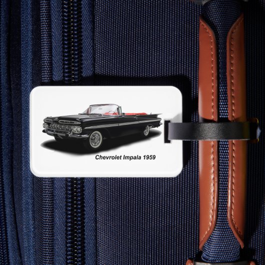 Klassiek afbeelding voor Bagagelabel met lederen r (Achterkant Insitu 2)