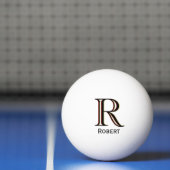 Klassiek afspelen | Monogram Naam Chic Initiaal Pingpongballen (Net)