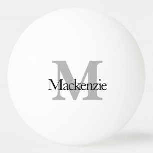 Klassiek afspelen Monogram Naam Script Chic-Init Pingpongballen