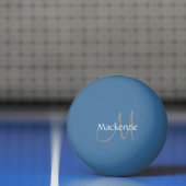 Klassiek afspelen | Monogram Naam Script Chic-Init Pingpongballen (Net)