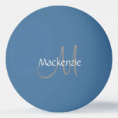 Klassiek afspelen | Monogram Naam Script Chic-Init Pingpongballen (Voorkant)