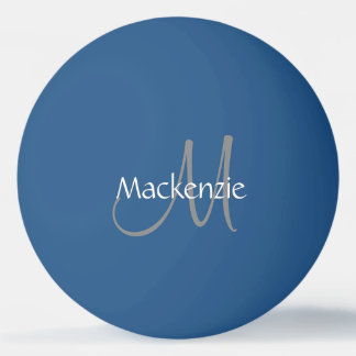 Klassiek afspelen | Monogram Naam Script Chic-Init Pingpongballen