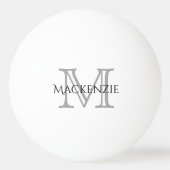 Klassiek afspelen | Monogram Naam Script Chic-Init Pingpongballen (Voorkant)