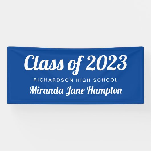 Klassiek Afstuderen voor aangepaste kleuren Spandoek (Horizontaal)