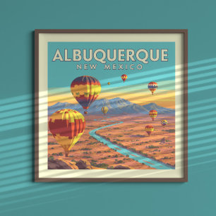 Klassiek Albuquerque New Mexico Poster