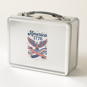 Klassiek Amerika 1776 Adelaar Patriottisch Shirt O