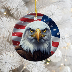 Klassiek Amerikaans patriottisme Keramisch Ornament