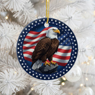 Klassiek Amerikaans patriottisme Keramisch Ornament