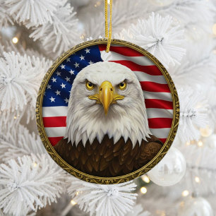 Klassiek Amerikaans patriottisme Keramisch Ornament