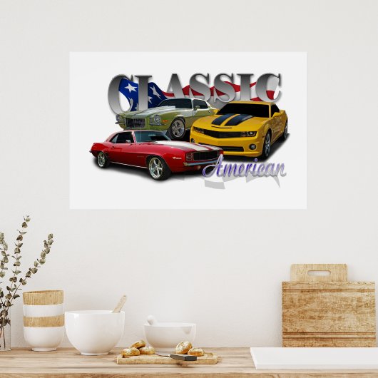 Klassiek Amerikaans Poster (Keuken)