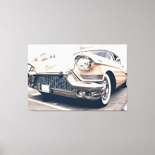 Klassiek Antiek Auto Verpakt Canvas Afdruk