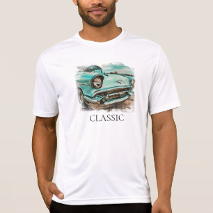 *~* Klassiek Antiek schilderij Auto Retro T-shirt
