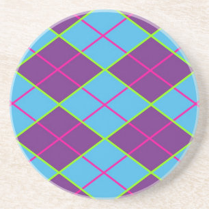 Klassiek Argyle-patroon Zandsteen Onderzetter