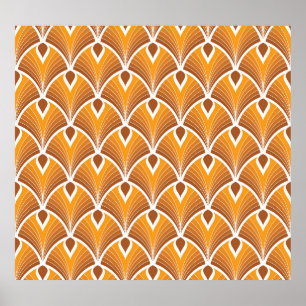 Klassiek Art Deco geometrisch patroon Poster
