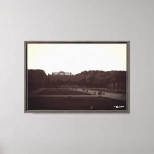 Klassiek Austria Wenen Schonbrunn Tuinen 1970 Canvas Afdruk