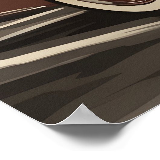 Klassiek auto poster (Hoek)