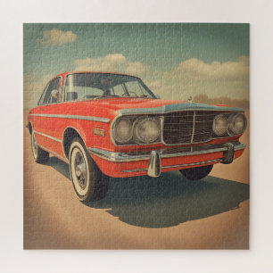 Klassiek auto poster legpuzzel