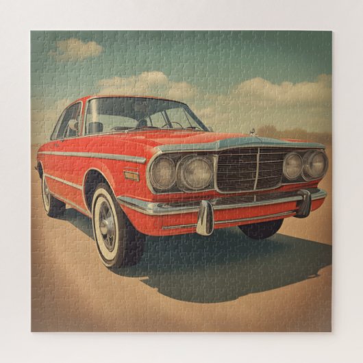 Klassiek auto poster legpuzzel (Verticaal)