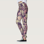 Klassiek barok,  bloemetjesbehang. leggings (Links)
