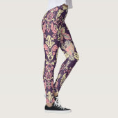 Klassiek barok,  bloemetjesbehang. leggings (Rechts)