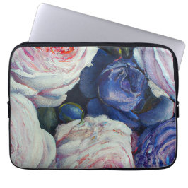 Klassiek barok Rozen bloemenontwerp Laptop Sleeve