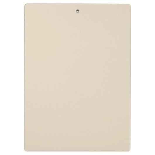 Klassiek beige crème monogram klembord (Achterkant)