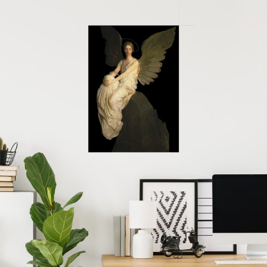 Klassiek beroemd schilderij van Abbott Handerson T Poster (Thuiskantoor)