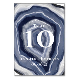 Klassiek blauw agaat kaart