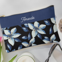 Klassiek Blauw Elegant Bloemstuk Minimaal