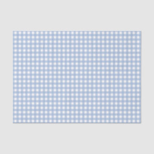 Klassiek Blauw Gingham Plaid Tissuepapier