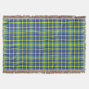 Klassiek Blauw Schotse Ruit Patroon Deken