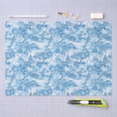 Klassiek blauw toiletlandschap tissuepapier (Craft)