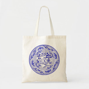 Klassiek blauw, vrij Bord ontwerp Tote Bag