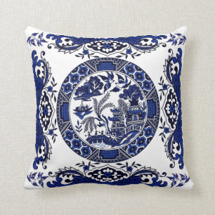 Klassiek blauw Willow China Design Kussen