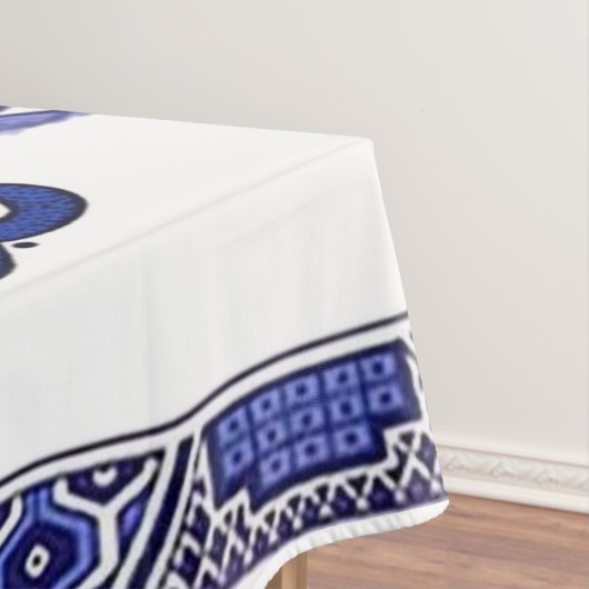 Klassiek blauw Willow China Design Tafelkleed (Voorbeeld)
