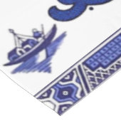 Klassiek blauw Willow China Design Tafelkleed (Gekanteld)