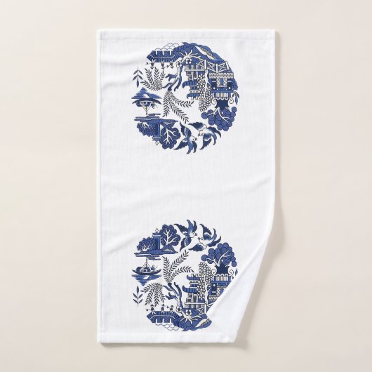 Klassiek blauw Willow-ontwerp Bad Handdoek (Handdoek)