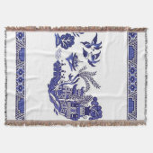 Klassiek blauw Willow-ontwerp Deken (Voorkant)