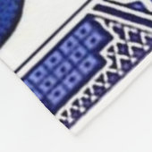 Klassiek blauw Willow-ontwerp Fleece Deken (Hoek)