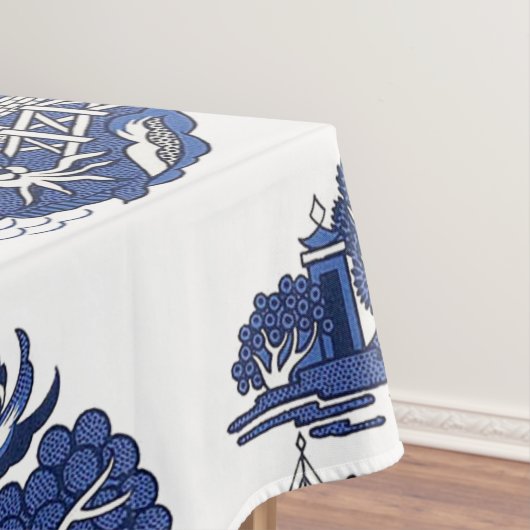 Klassiek blauw Willow-ontwerp Tafelkleed (Voorbeeld)