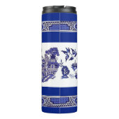 Klassiek blauw Willow-ontwerp Thermosbeker (Achterkant)